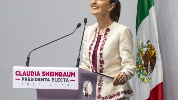 La presidenta Claudia Sheinbaum